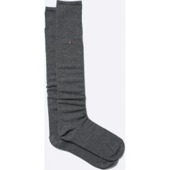 Tommy Hilfiger - Podkolanówki. Szare podkolanówki damskie TOMMY HILFIGER, z bawełny. Za 44,90 zł.