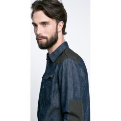 G-Star Raw - Koszula. Szare koszule męskie jeansowe G-Star RAW, m, z klasycznym kołnierzykiem, z długim rękawem. W wyprzedaży za 239,90 zł.
