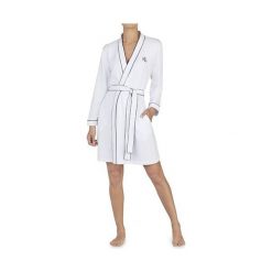 Ralph Lauren Szlafrok Brushed French Terry, Szlafrok Brushed French Terry | L. Białe szlafroki damskie Ralph Lauren, l, bez wzorów, bez rękawów, bez kaptura. W wyprzedaży za 545,85 zł.