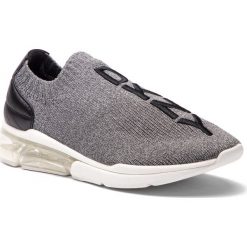 Sneakersy DKNY - Neptune K3824991 Dark Grey. Szare półbuty damskie skórzane DKNY, na co dzień, bez wzorów, bez obcasa, na płaskiej podeszwie, bez zapięcia. W wyprzedaży za 379,00 zł.