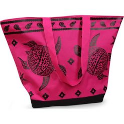 Torba plażowa Tropical Turtle Pink. Różowe torby damskie plażowe marki Astratex. Za 45,99 zł.