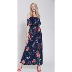 Sukienki: Granatowa Sukienka Floral Goddess