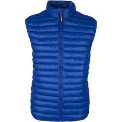 Bezrękawnik Pepe Jeans Jugo Blue. Niebieskie płaszcze męskie na lato, m, bez wzorów, z jeansu, bez kaptura. Za 179,00 zł.