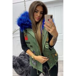 Kamizelka damska DOBA BLUE. Brązowe kamizelki damskie Kamizelka damska DOBA BLUE, s, bez wzorów. W wyprzedaży za 129,00 zł.