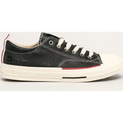 Big Star - Tenisówki. Czarne trampki męskie BIG STAR, bez wzorów, z gumy, retro, na sznurówki. Za 179,90 zł.