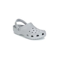 Chodaki Crocs CLASSIC. Szare klapki damskie Crocs, bez wzorów, bez obcasa. Za 104,30 zł.