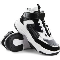 Sneakersy Calvin Klein Jeans. Czarne sneakersy męskie bez zapięcia. Za 579,00 zł.
