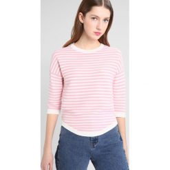 Swetry klasyczne damskie: Object OBJMORGAN 3/4 Sweter gardenia/pink nectar