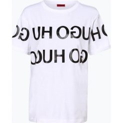 HUGO - T-shirt damski – Denalisa_2, czarny. Czarne t-shirty damskie HUGO, l. Za 269,95 zł.
