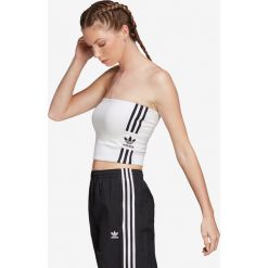 Adidas Originals Tube Top Biały. Białe podkoszulki damskie adidas Originals, s, bez wzorów, z elastanu, bez kołnierzyka. Za 85,95 zł.