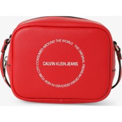 Calvin Klein Jeans - Torebka damska, czerwony. Czerwone torebki klasyczne damskie Calvin Klein Jeans, bez wzorów, z jeansu, na ramię, bez dodatków. Za 269,95 zł.