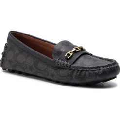 Mokasyny COACH - Crosby Drv Sigchn Cd G2429 231584 Charcoal/Midnight Navy. Niebieskie mokasyny damskie Coach, ze skóry ekologicznej, na płaskiej podeszwie. Za 839,00 zł.