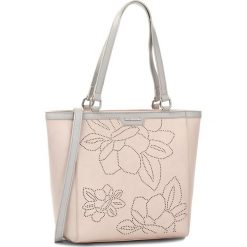 Torebka MONNARI - BAG1170-004 Pink. Brązowe torebki klasyczne damskie marki Monnari, w paski, z materiału, średnie. W wyprzedaży za 139,00 zł.