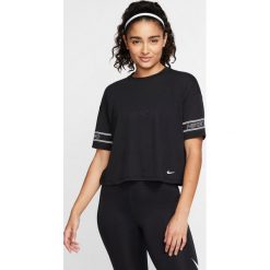 Nike Top Czarny. Czarne topy damskie Nike, s, bez wzorów, z bawełny, bez kołnierzyka. Za 154,95 zł.
