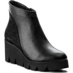 Botki SERGIO BARDI - Baucina FW127282117SW 101. Czarne botki damskie na obcasie marki Sergio Bardi, z nubiku. W wyprzedaży za 229,00 zł.