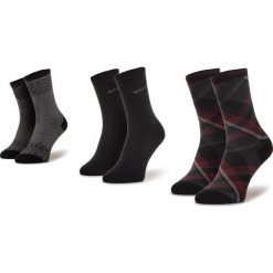 Zestaw 3 par wysokich skarpet damskich QUAZI - QZ-SOCKS-65-04-WOMAN-004 Czarny Kolorowy. Czarne skarpetki damskie QUAZI, bez wzorów, z elastanu. Za 39,00 zł.