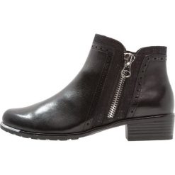 Caprice Ankle boot black. Czarne botki damskie skórzane Caprice. Za 369,00 zł.