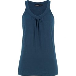 Top shirtowy bawełniany bonprix ciemnoniebieski. Niebieskie bluzki damskie marki bonprix, z bawełny. Za 34,99 zł.