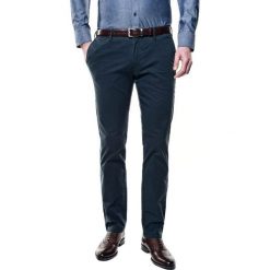 Spodnie galar 214 granatowy slim fit. Niebieskie spodnie męskie Recman, m, bez wzorów. Za 229,00 zł.