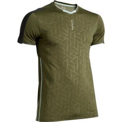 Koszulka do piłki nożnej F540, khaki. Brązowe koszulki męskie KIPSTA, s, bez wzorów, z elastanu, z dekoltem na plecach, bez rękawów. Za 69,99 zł.