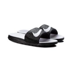 Nike WMNS BENASSI SOLARSOFT, 20 | INNE SPORTY NSW | KOBIETY | LOW TOP | CZARNY / BIAŁY | 9. Czarne topy damskie Nike, bez wzorów, bez kołnierzyka. Za 210,46 zł.