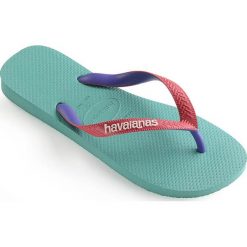 Havaianas - Japonki. Zielone klapki damskie Havaianas, bez wzorów, z materiału, bez obcasa, na obcasie. W wyprzedaży za 69,90 zł.