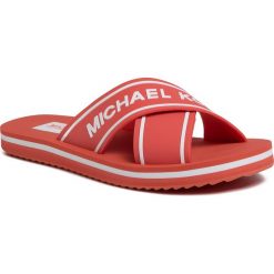Japonki MICHAEL MICHAEL KORS - Sparrow Slide 40S0SPFA1Q Pnkgrapfruit. Czerwone klapki damskie MICHAEL Michael Kors, bez wzorów, z tworzywa sztucznego, bez obcasa. W wyprzedaży za 199,00 zł.