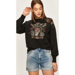 Pinko - Bluza. Czarne bluzy damskie Pinko, s, z nadrukiem, z elastanu, bez rękawów, bez kaptura. W wyprzedaży za 499,90 zł.