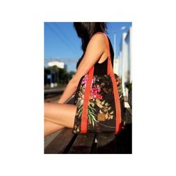 Torebka worek Flowers. Szare torebki klasyczne damskie Sabi tatka, bez wzorów, z tkaniny, pikowane, bez dodatków. Za 197,00 zł.