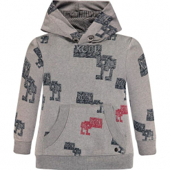 Bluza w kolorze szarym. Szare bluzy chłopięce rozpinane marki Marc O'Polo Junior, z bawełny. W wyprzedaży za 105,95 zł.