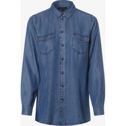 More & More - Bluzka damska, niebieski. Niebieskie bluzki damskie More & More, bez wzorów, z jeansu, bez kołnierzyka, bez rękawów. Za 329,95 zł.