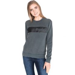 Replay Bluza Szary. Szare bluzy damskie Replay, s, bez wzorów, z bawełny, bez rękawów, bez kaptura. Za 619,95 zł.