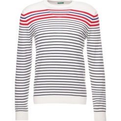 Swetry klasyczne męskie: Benetton Sweter white