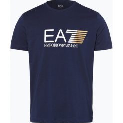 T-shirty męskie z nadrukiem: EA7 Emporio Armani - T-shirt męski, niebieski
