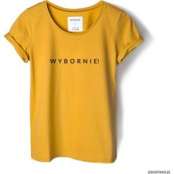 T-shirty damskie: T-shirt musztardowy WYBORNIE!