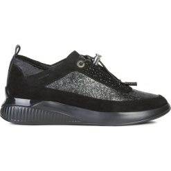 Geox Theragon Tenisówki Czarny. Czarne trampki i tenisówki damskie Geox, bez wzorów, ze skóry, bez zapięcia. Za 462,95 zł.