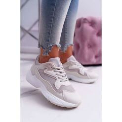 Sportowe Damskie Buty Beżowe Szantal. Brązowe buty sportowe damskie Tagless, bez wzorów, klasyczne. Za 89,00 zł.