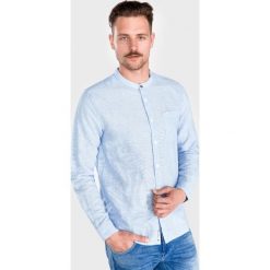 Pepe Jeans Brent Koszula Niebieski. Niebieskie koszule męskie Pepe Jeans, s, w paski, z bawełny, bez kołnierzyka, z długim rękawem. Za 352,95 zł.