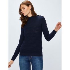 Guess Jeans - Sweter Cecilia. Szare swetry klasyczne damskie marki Guess Jeans, s, z aplikacjami, z wiskozy. W wyprzedaży za 299,90 zł.