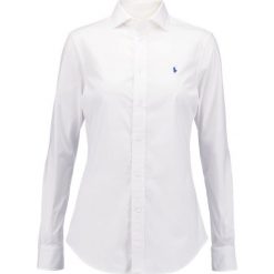 Polo Ralph Lauren KENDALL SLIM FIT Koszula white. Szare koszulki polo damskie marki U.S. Polo, s, z bawełny, casualowe, z klasycznym kołnierzykiem, z długim rękawem. Za 479,00 zł.