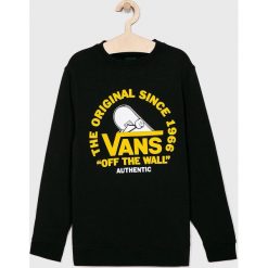 Vans - Bluza dziecięca 122-174 cm. Czarne bluzy chłopięce Vans, z nadrukiem, z bawełny, bez rękawów, bez kaptura. W wyprzedaży za 179,90 zł.