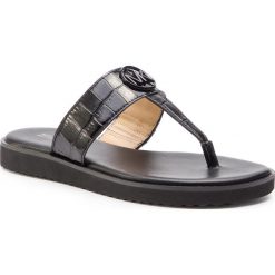 Japonki MICHAEL MICHAEL KORS - Lillie Thong 40S9LIFA1E Black. Czarne klapki damskie MICHAEL Michael Kors, bez wzorów, ze skóry, bez obcasa. W wyprzedaży za 299,00 zł.