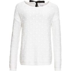 Sweter z kokardą bonprix biel wełny. Czarne swetry klasyczne damskie marki Mohito, l, z kokardą. Za 99,99 zł.