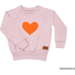 Bluzy dziewczęce: bluza pudrowe serce