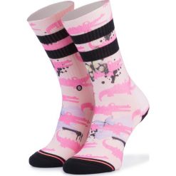 Skarpety Wysokie Damskie STANCE - Alligator Pie W556C18ALL Pink. Różowe skarpetki damskie Stance, bez wzorów, z elastanu. Za 59,00 zł.
