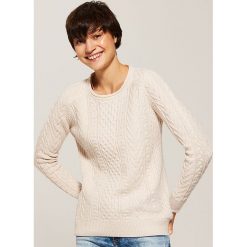 Sweter z warkoczami - Różowy. Czerwone swetry klasyczne damskie marki House, l. Za 89,99 zł.