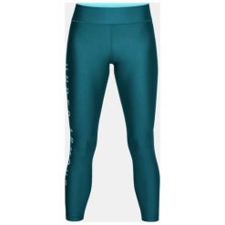 Spodnie sportowe damskie: Under Armour Spodnie damskie HeatGear Branded Ankle Crop turkusowe r. M (1320587-716)