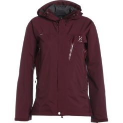 Haglöfs ASTRAL III Kurtka przeciwdeszczowa aubergine. Czerwone kurtki sportowe damskie marki Haglöfs, xl, z materiału. W wyprzedaży za 1207,20 zł.