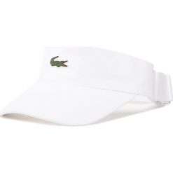 Daszek LACOSTE - RK3592 Blanc 001. Białe czapki damskie Lacoste, bez wzorów, z bawełny. W wyprzedaży za 179,00 zł.