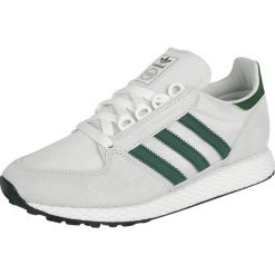 Adidas Forest Grove Buty sportowe biały/zielony. Białe buty skate męskie Adidas, w paski. Za 244,90 zł.